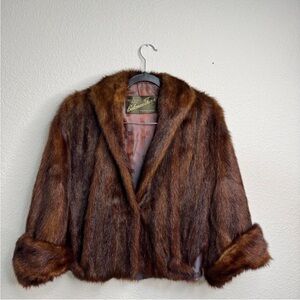 RARE Beckman Furs Real Mink Fur Coat